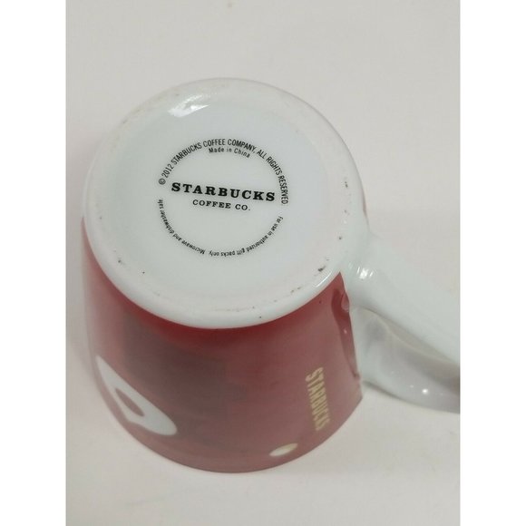 2012 Starbucks Christmas Coffee Mug artistic geometric singing snowman 14oz - Picture 7 of 7